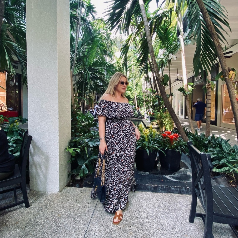 Off Shoulder Maxi Dress size Large